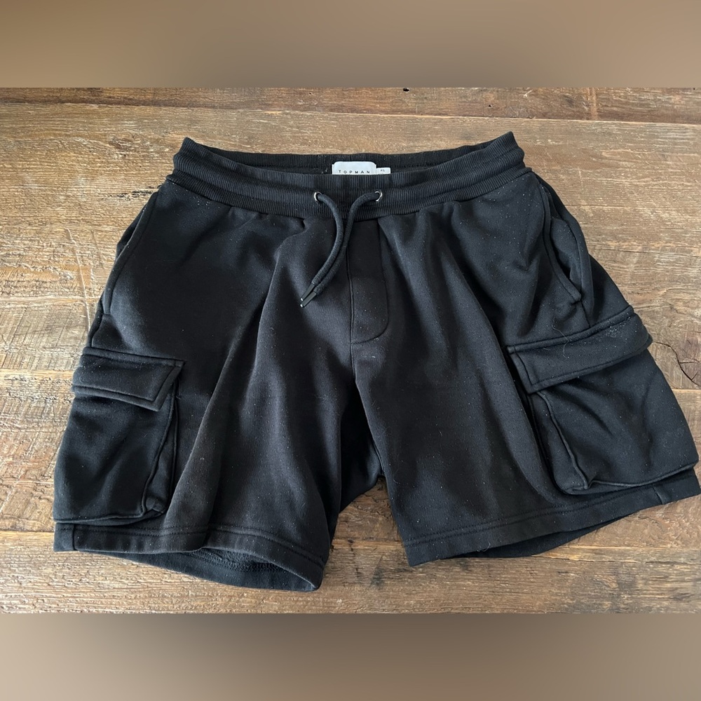 Black Cargo Shorts